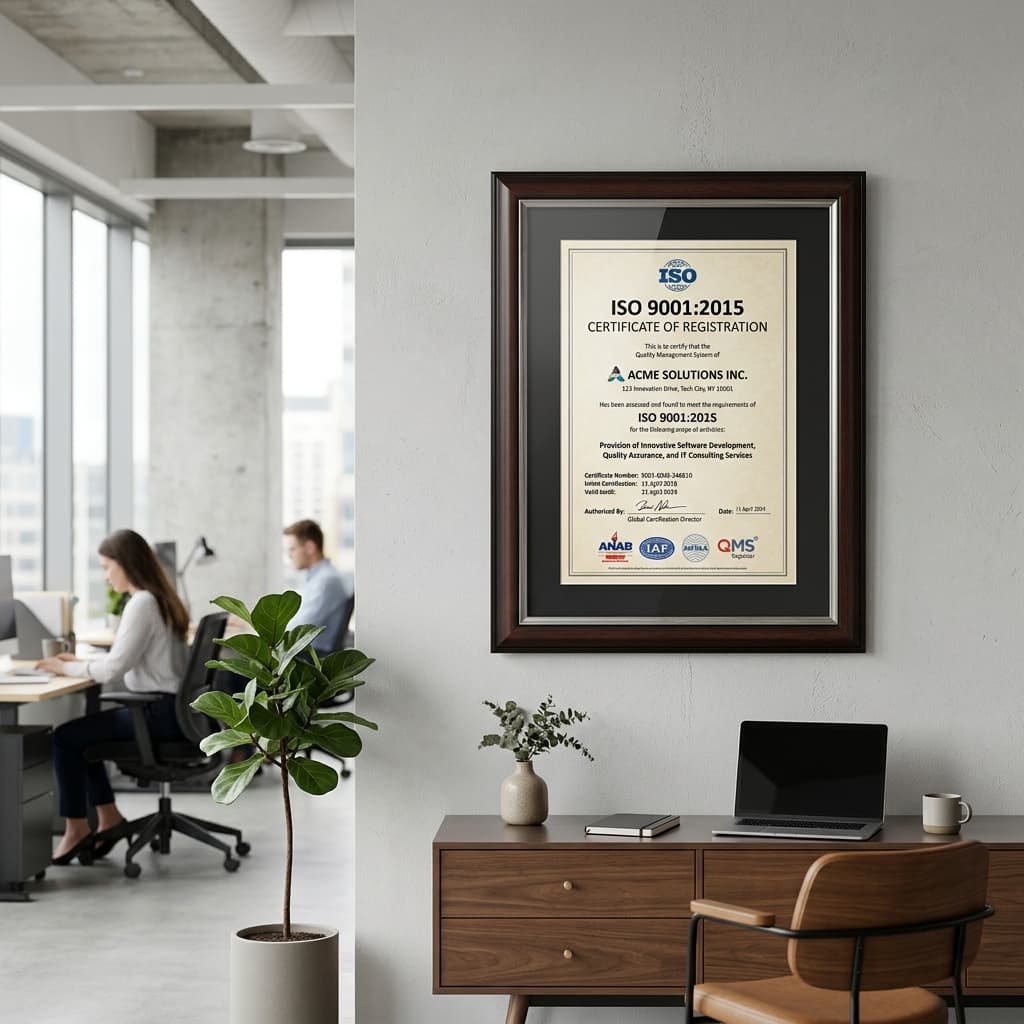 ISO 9001:2015 Certificate